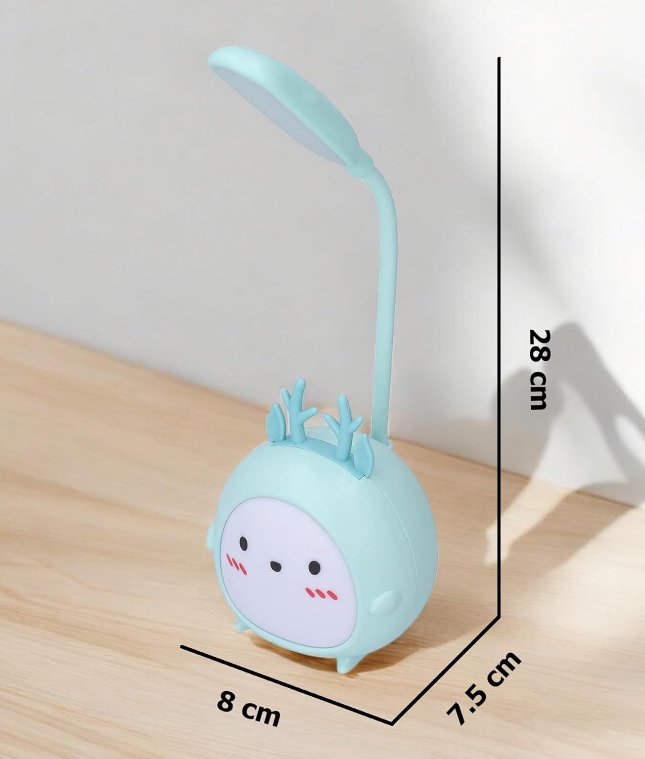 đ» Cute Bear Lamp - Mint LED light with Adorable Face