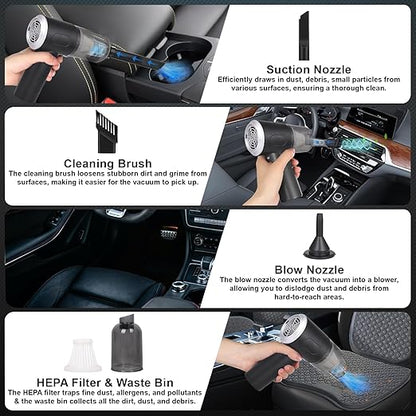 Portable Wireless Air Duster Vacuum Cleaner