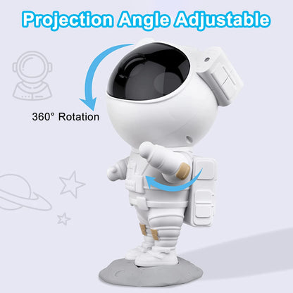 Astronaut Galaxy Projector - 360 Magnetic Head Rotation, Remote Control