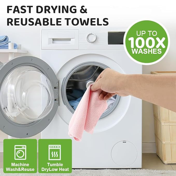 Microfiber cleaning cloth roll