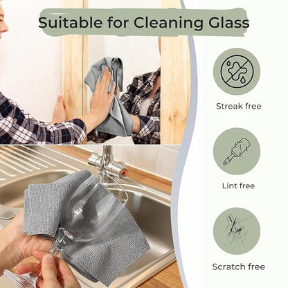 Microfiber cleaning cloth roll