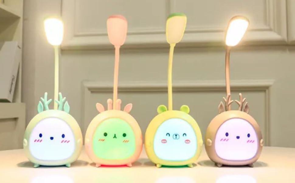 🐻 Cute Bear Lamp - Mint LED light with Adorable Face