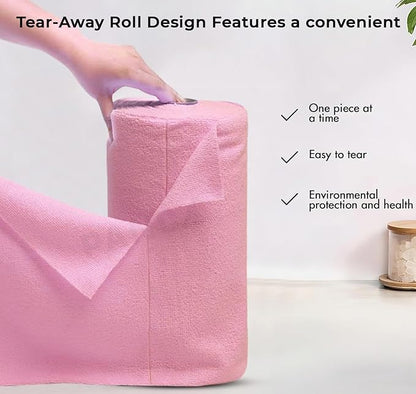 Microfiber cleaning cloth roll