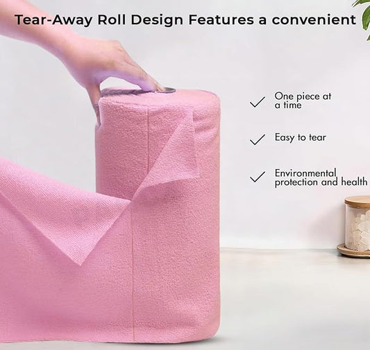 Microfiber cleaning cloth roll