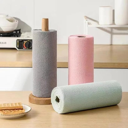 Microfiber cleaning cloth roll
