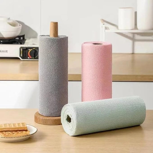 Microfiber cleaning cloth roll