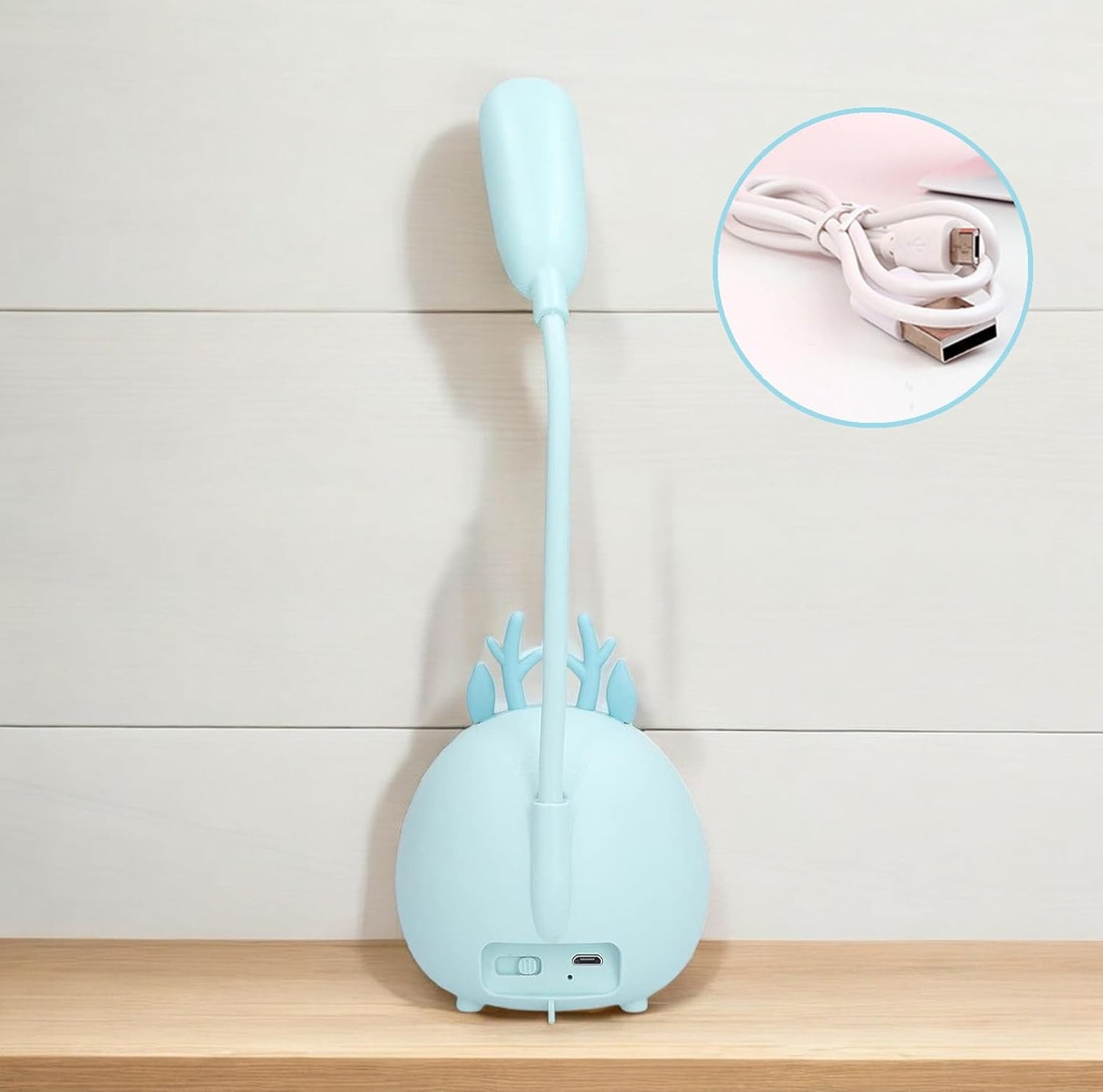 🐻 Cute Bear Lamp - Mint LED light with Adorable Face