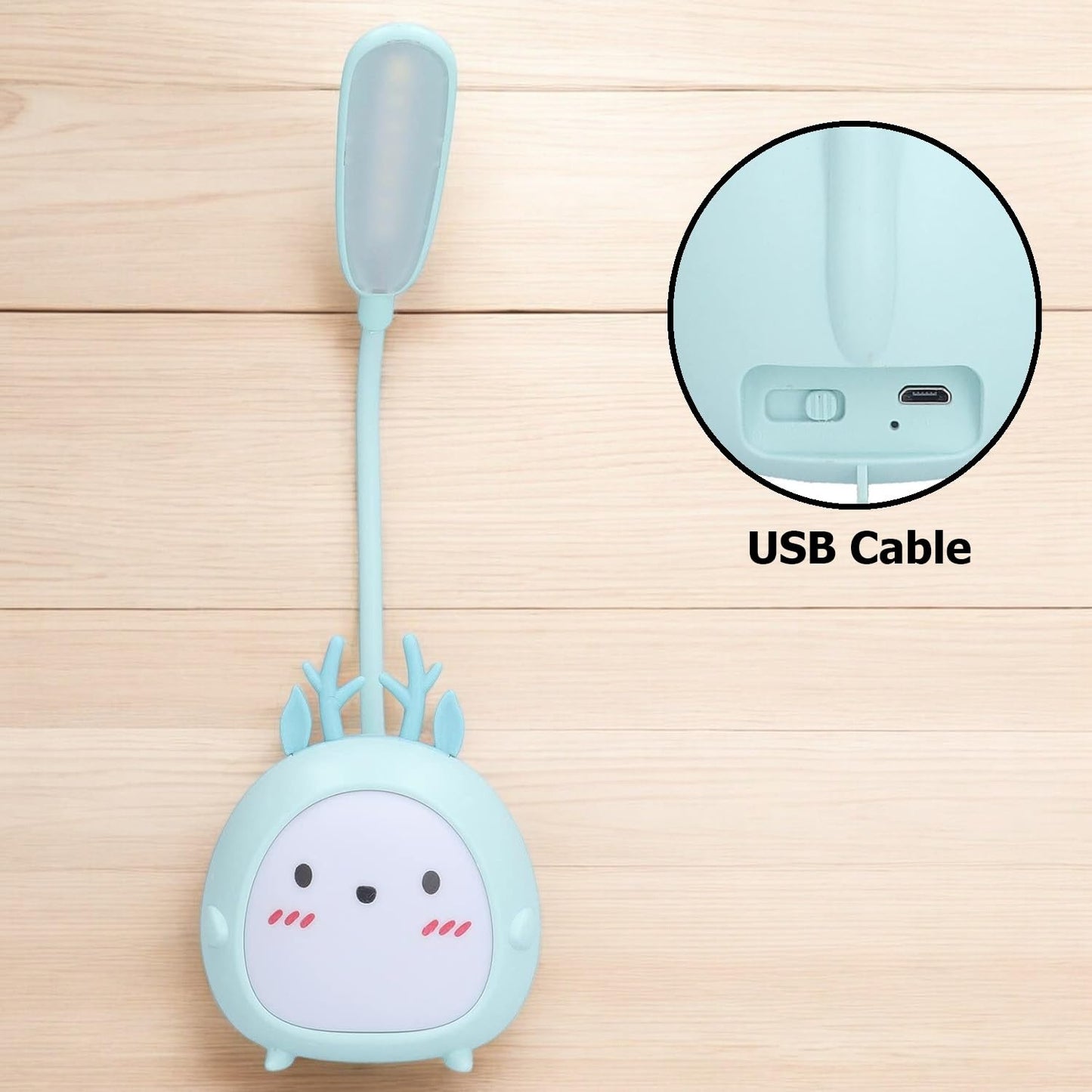 🐻 Cute Bear Lamp - Mint LED light with Adorable Face