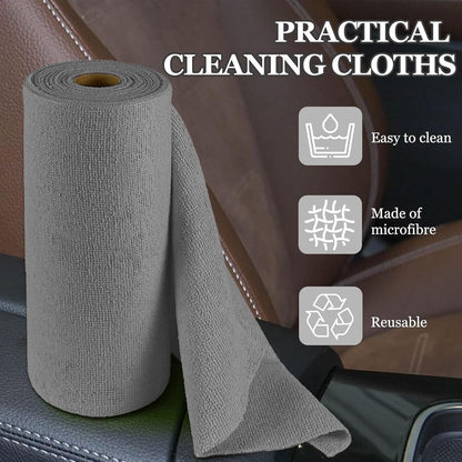 Microfiber cleaning cloth roll