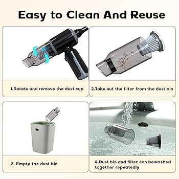 Portable Wireless Air Duster Vacuum Cleaner