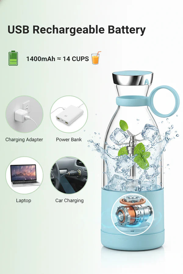 🧃 Fresh Juice Portable Mini Blender - 50% OFF